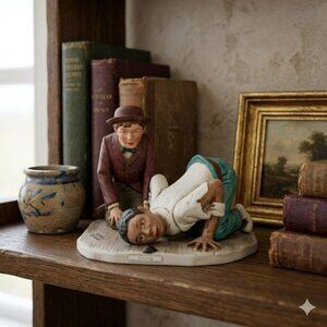 Dave Grossman Norman Rockwell Listening Huckleberry Finn Figurine 1981 Ltd Ed 6i